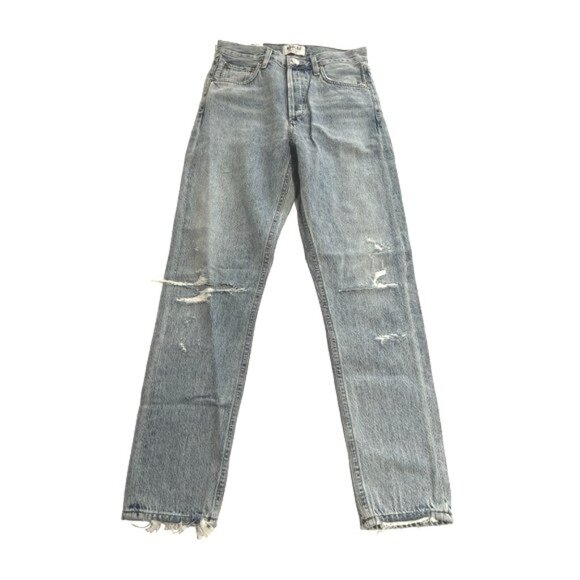 AGOLDE Jamie High Rise Classic Jeans in Shakedown Blue - Picture 1 of 6